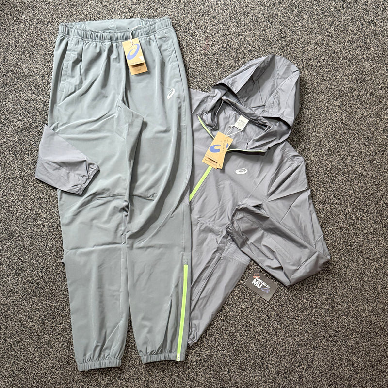 Asics Core Tracksuit Grey/Green